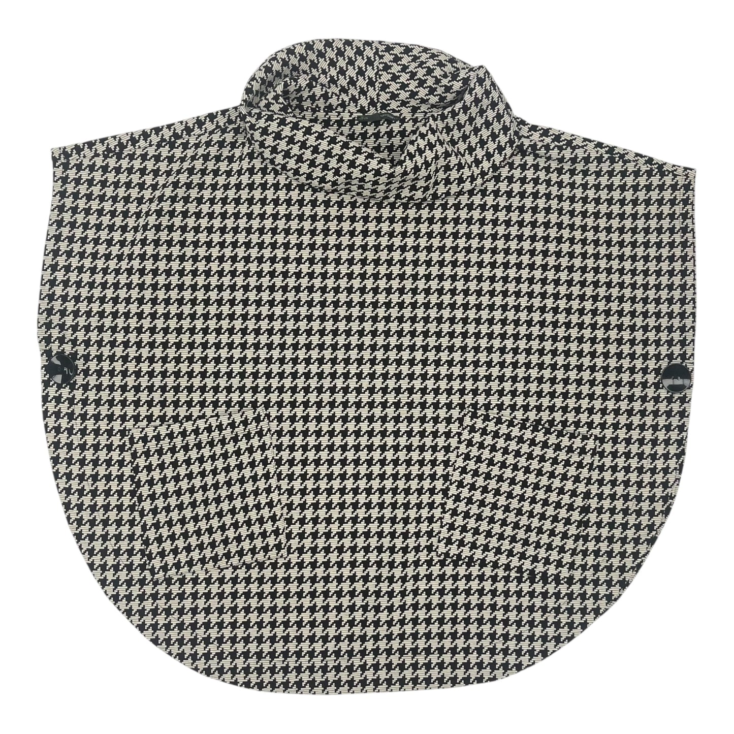 PONCHO by    CLOTHES MENTOR In BLACK & WHITE, Size: S