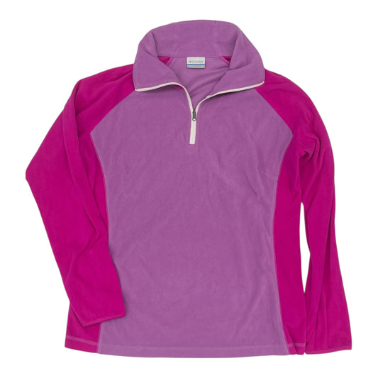 Athletic Sweatshirt Collar By Columbia In Pink & Purple, Size:Xl
