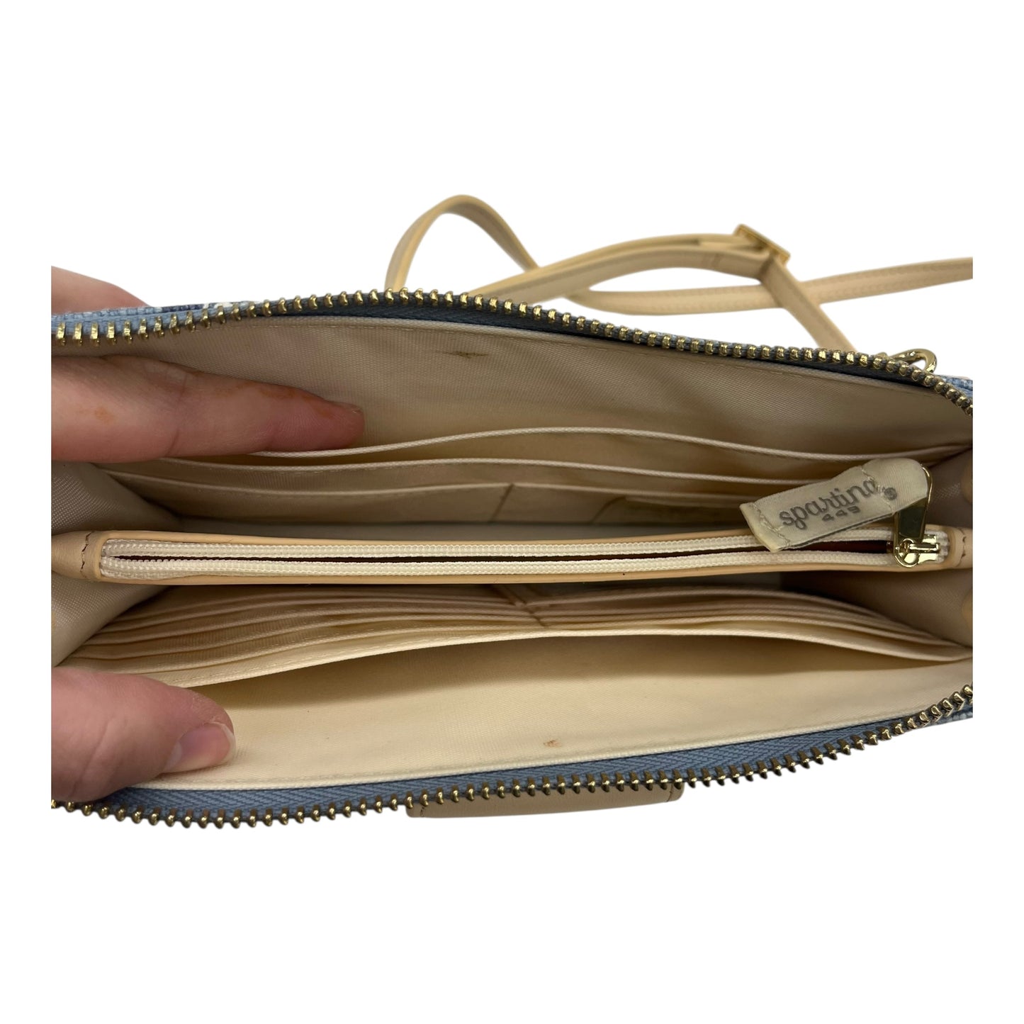 Crossbody By Spartina In Black & Cream, Size:Medium