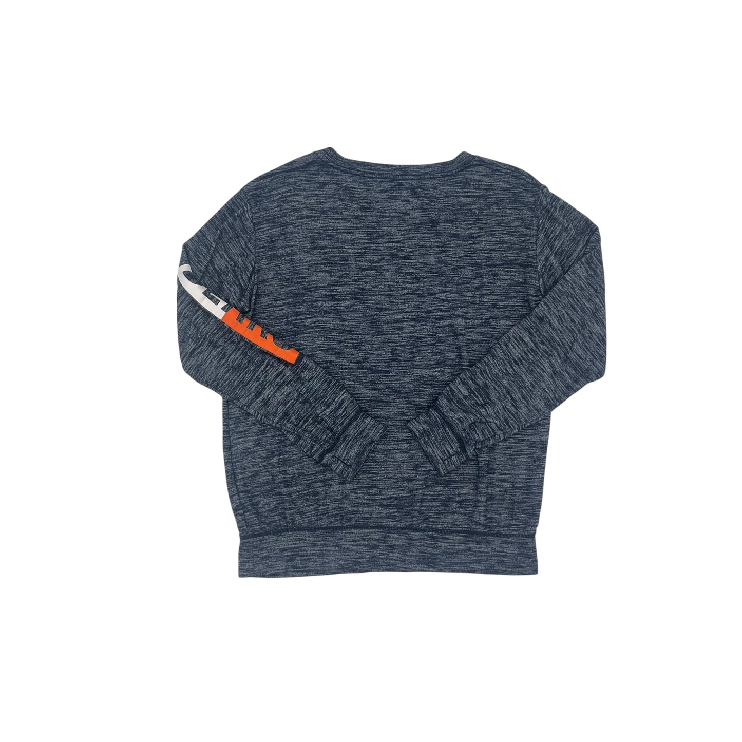 Athletic Top Ls Collar By Nfl In Navy, Size:M