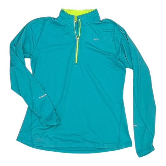 Athletic Top Ls Collar By Nike In Blue, Size:L