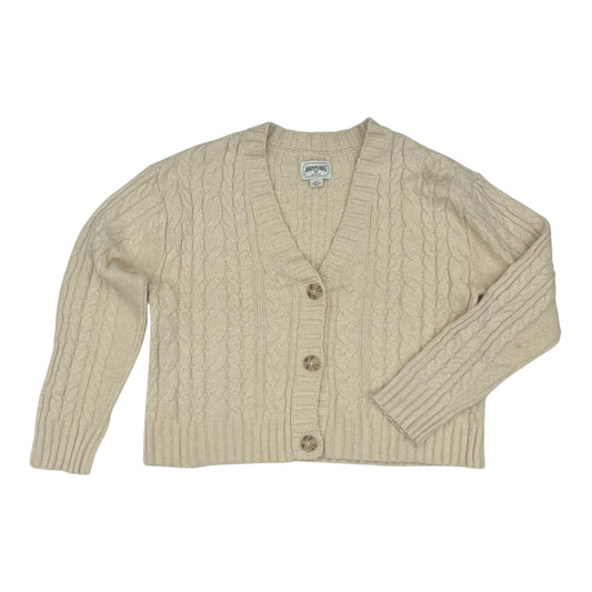 Sweater Cardigan By American Eagle In Cream, Size:L