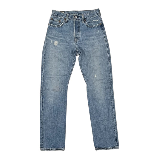 Jeans Straight By Levis In Blue Denim, Size:2