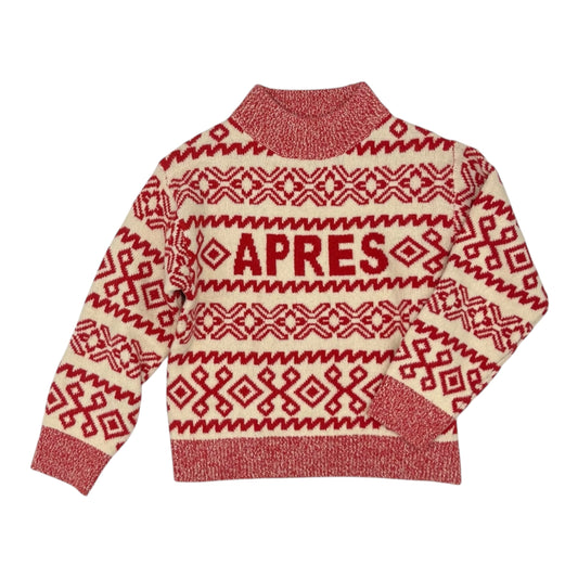 Sweater By A New Day In Cream & Red, Size:Xs