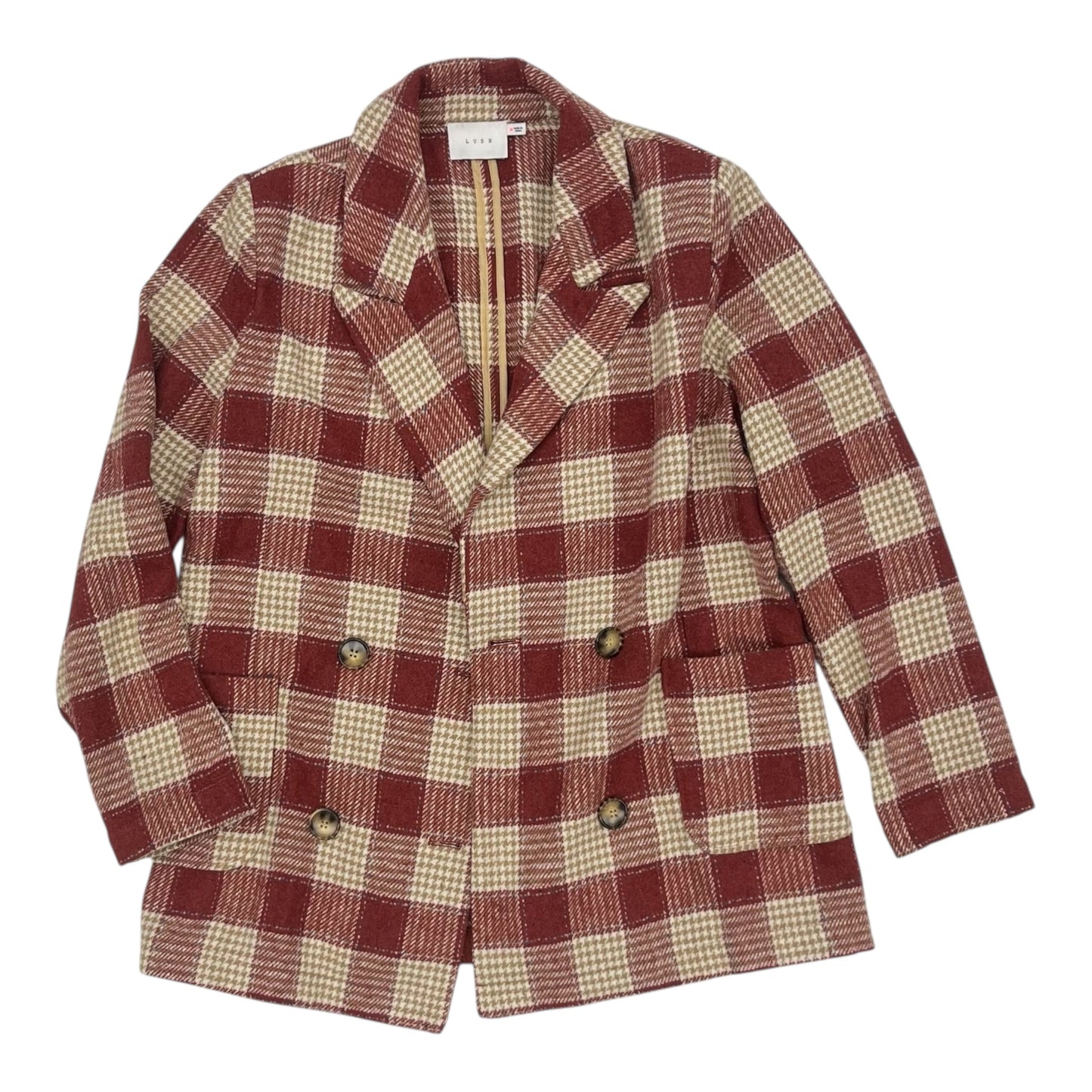 Jacket Shirt By Lush In Red, Size:M