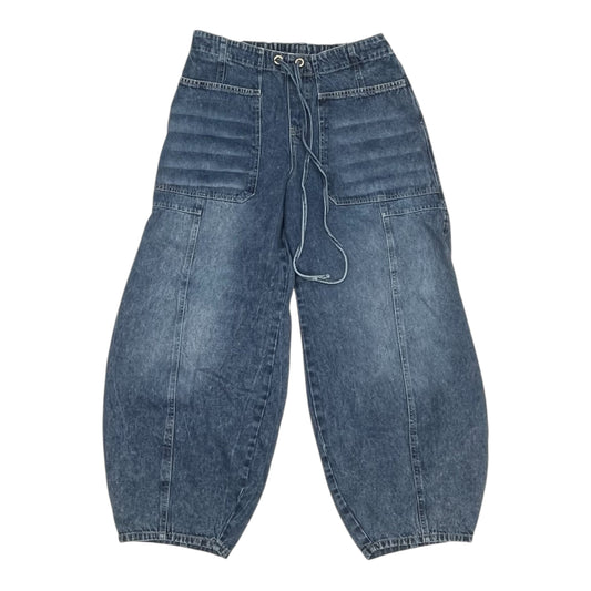 Jeans Wide Leg By Bluivy In Blue Denim, Size:M