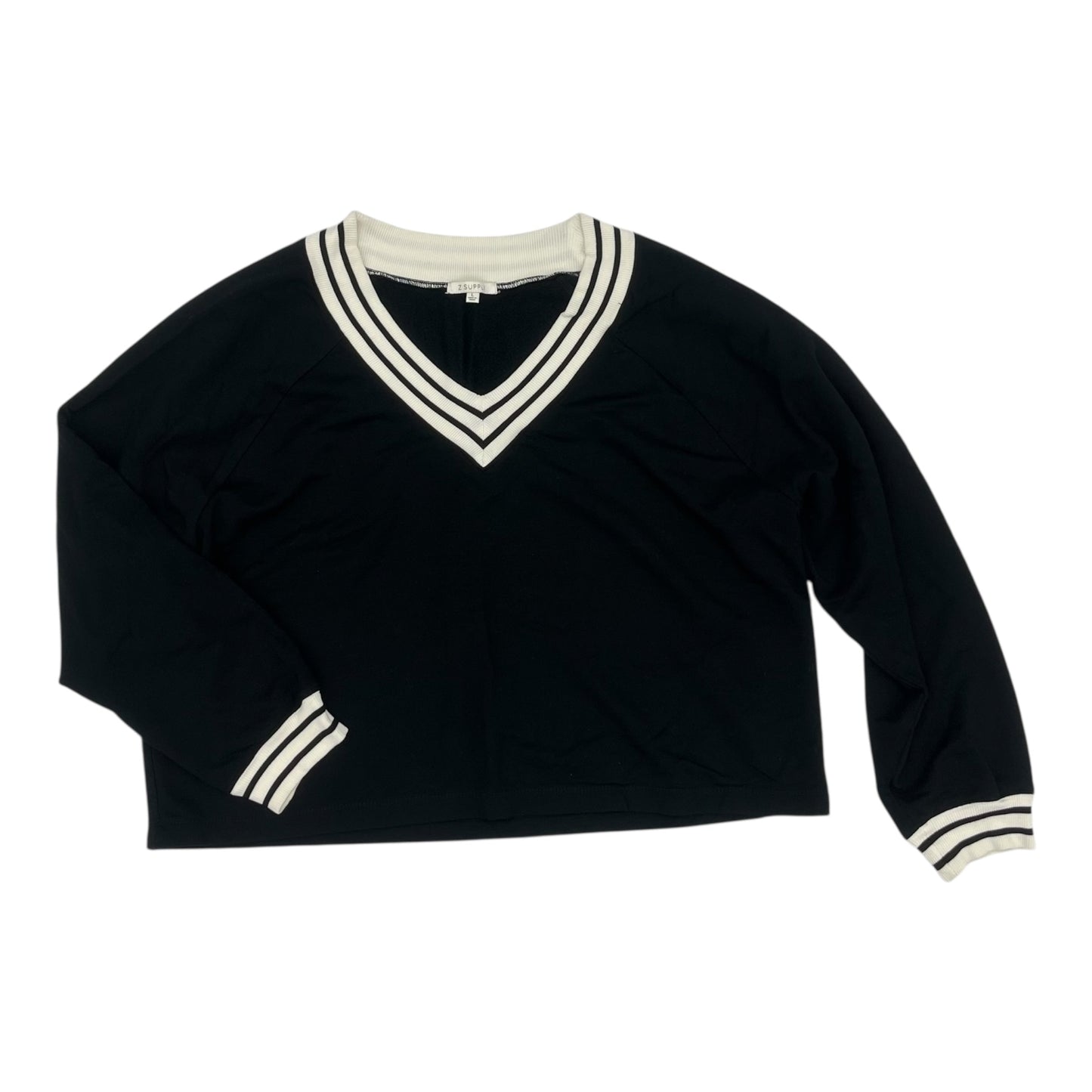 Top Ls By Z Supply In Black, Size:L