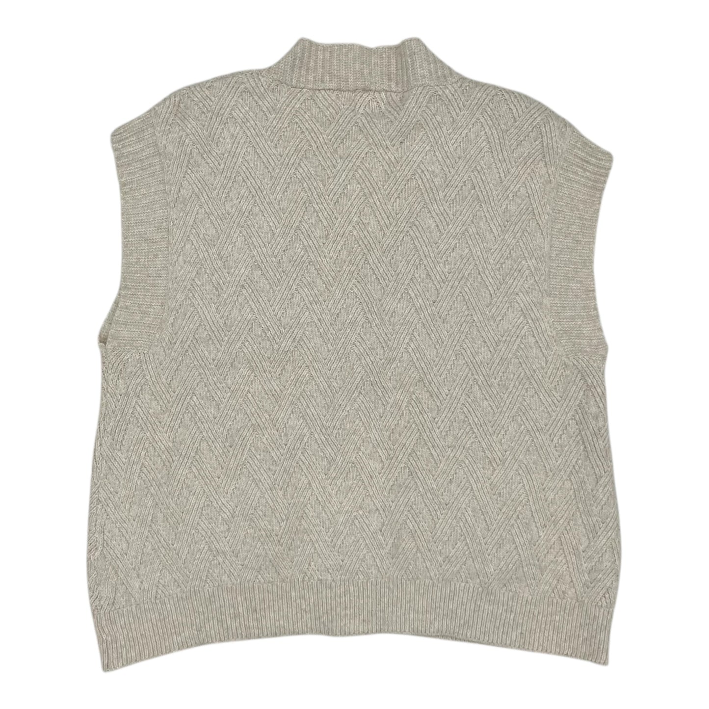 Vest Sweater By Pink Rose In Tan, Size:Xl