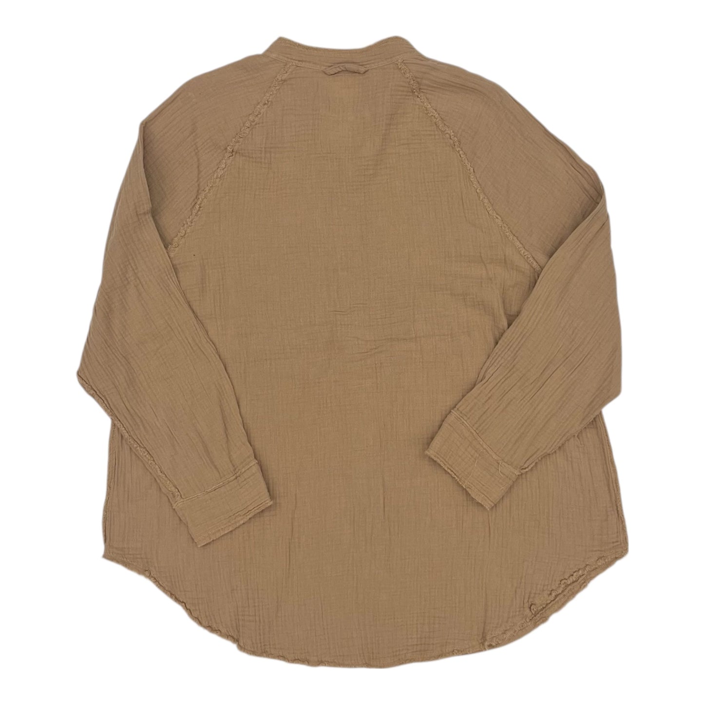 Blouse Ls By Aerie In Brown, Size:S