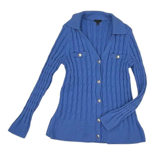 Sweater Cardigan By Talbots In Blue, Size:L