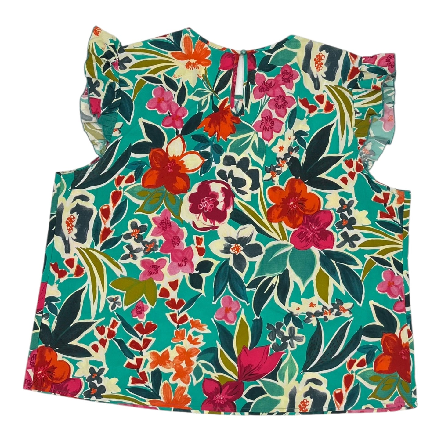 Blouse Ss By Shein In Floral Print, Size:3X