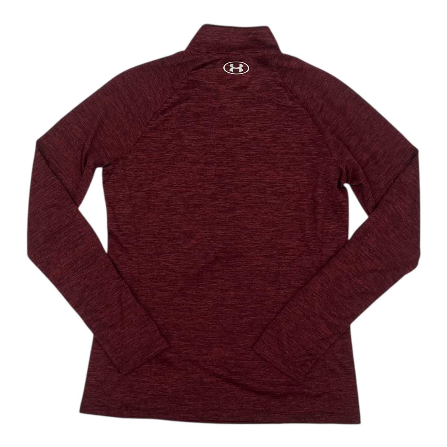 Athletic Top Ls Collar By Under Armour In Red, Size:M