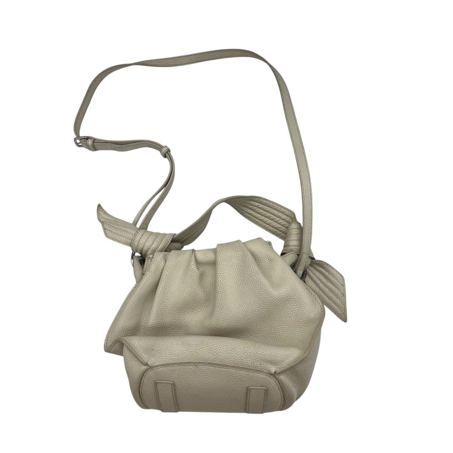 Crossbody Leather By Oryany In Cream, Size:Medium