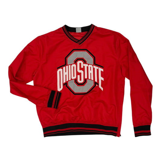 Athletic Top Ls Collar By Clothes Mentor In Red, Size:S