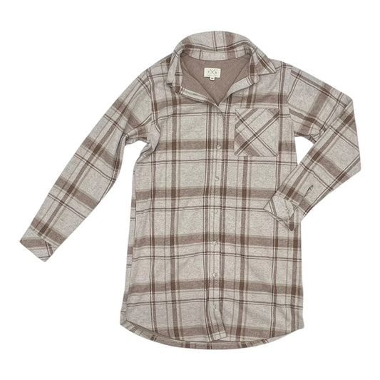 Jacket Shirt By Thread And Supply In Tan, Size:L