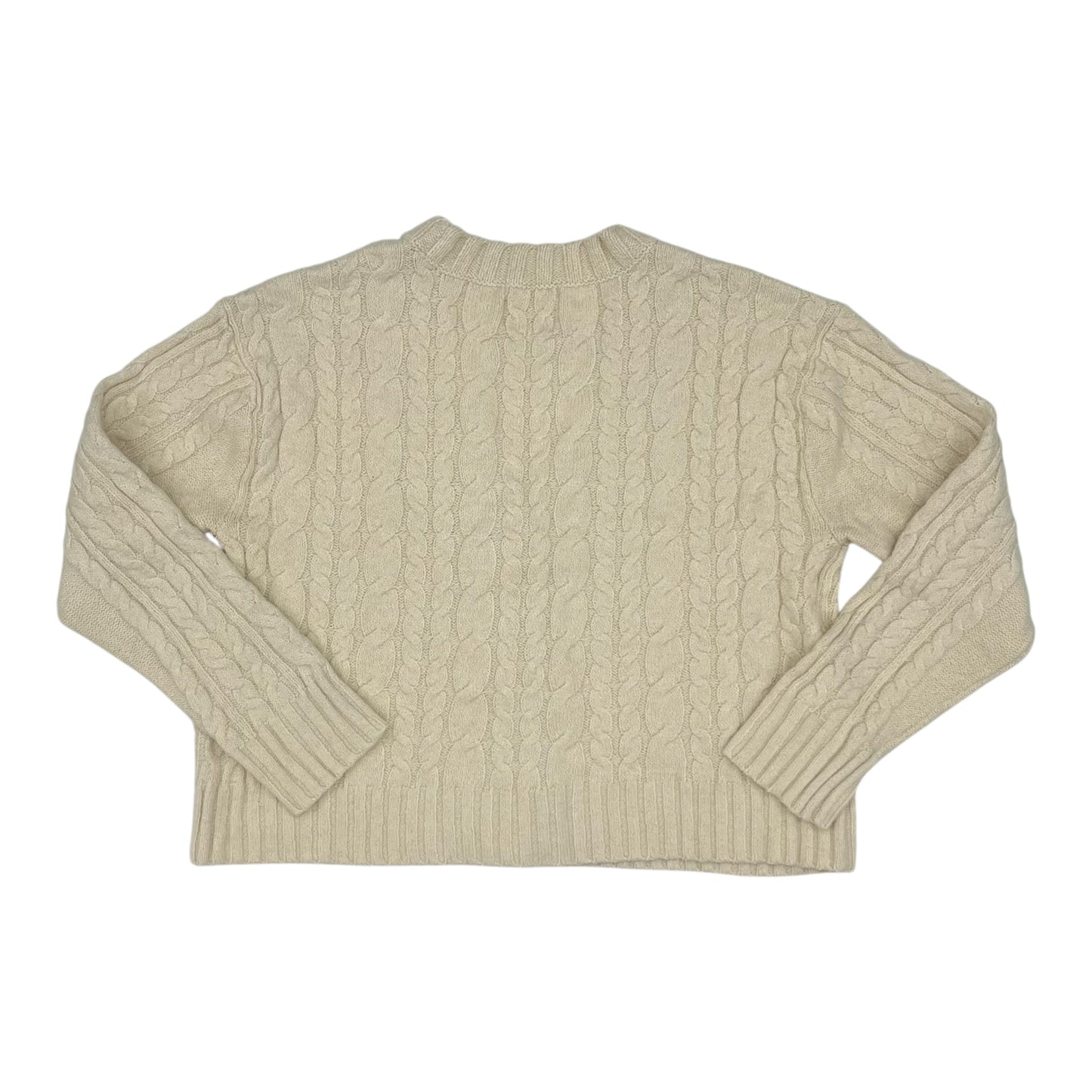Sweater Cardigan By American Eagle In Cream, Size:L