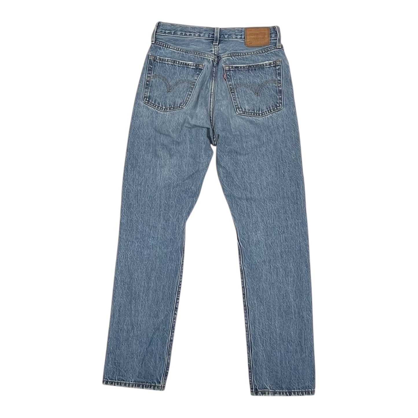 Jeans Straight By Levis In Blue Denim, Size:2