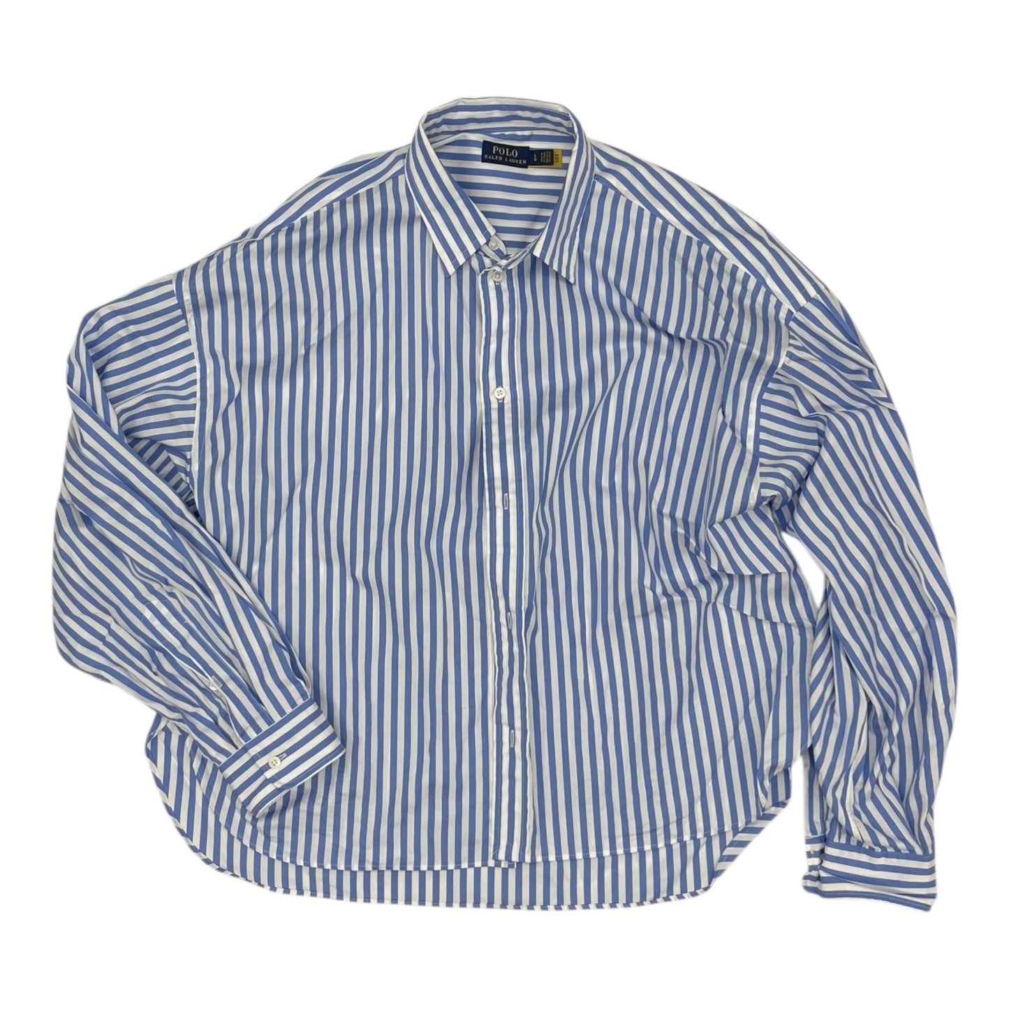 Top Ls By Polo Ralph Lauren In Blue & White, Size:L