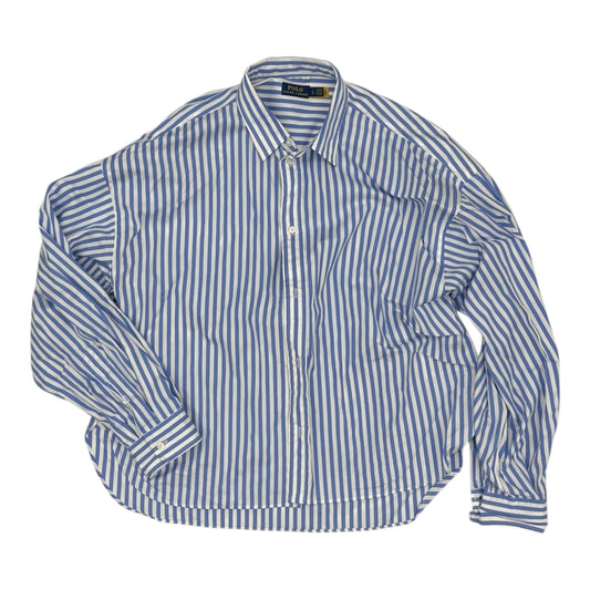 Top Ls By Polo Ralph Lauren In Blue & White, Size:L