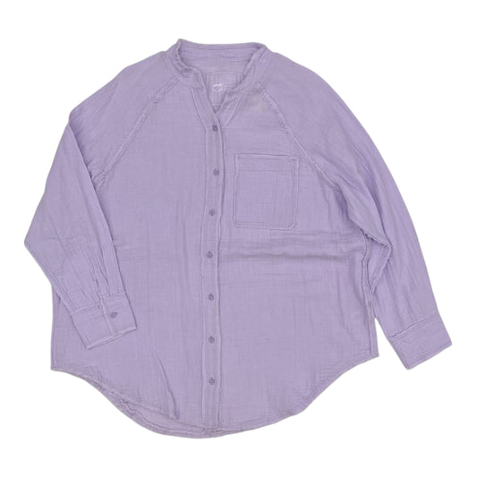 Blouse Ls By Aerie In Purple, Size:S