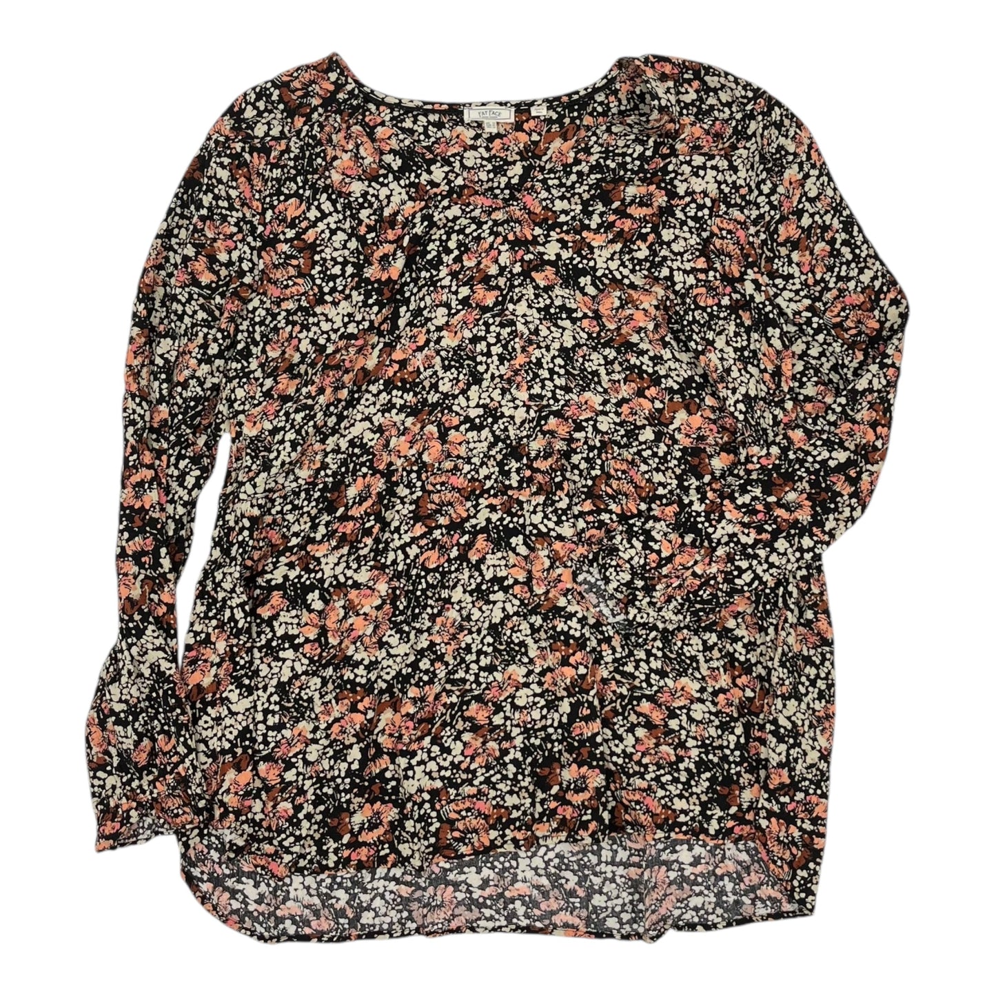 Blouse Ls By Fatface In Black & Tan, Size:L