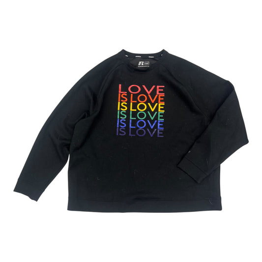 Sweatshirt Crewneck By Russel Athletic In Black, Size:3X