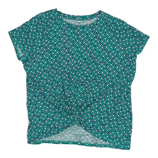 Top Ss By Talbots In Blue & Green, Size:1X