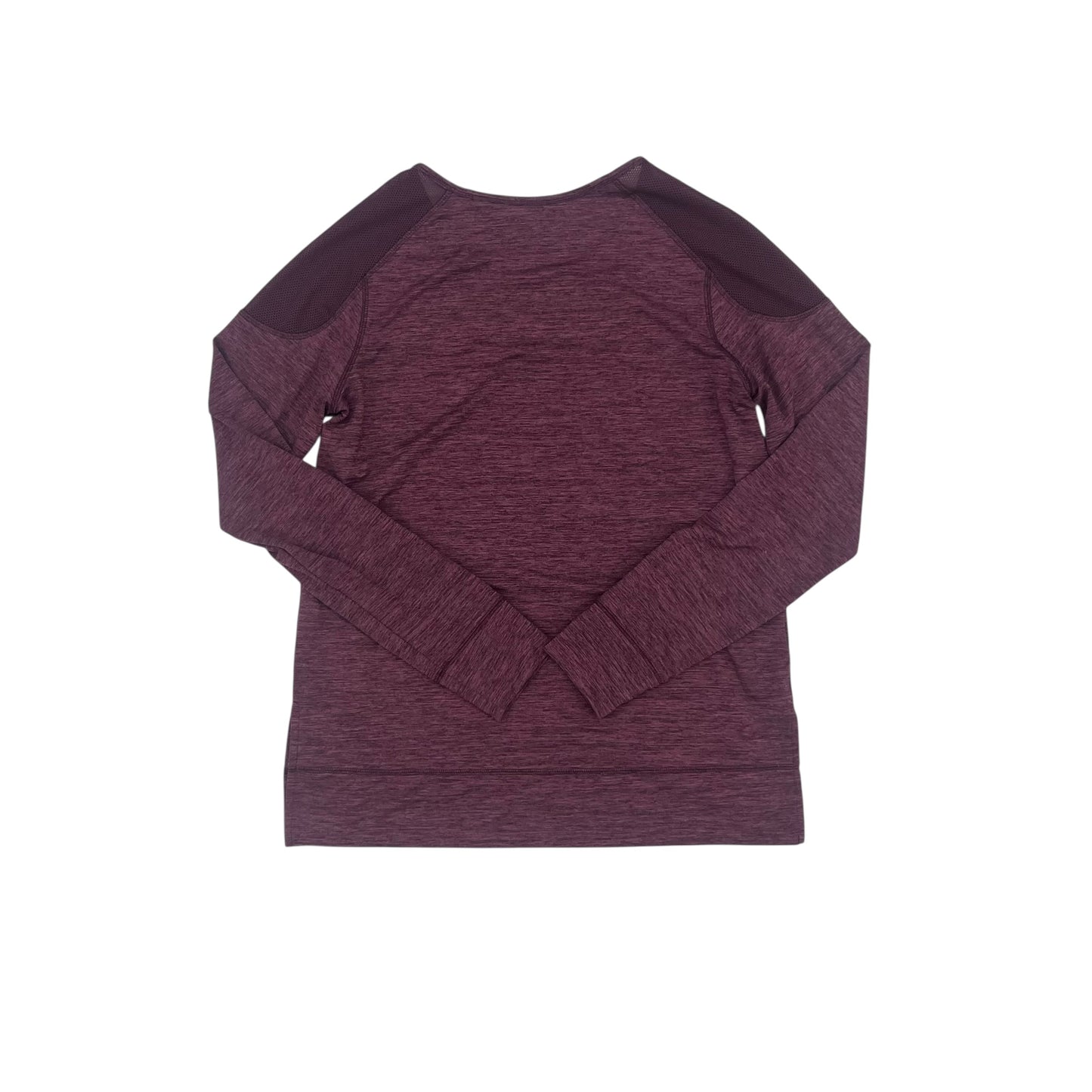 Athletic Top Ls Collar By Reebok In Purple, Size:M