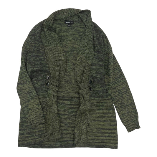 Sweater Cardigan By Fortune & Ivy In Green, Size:M