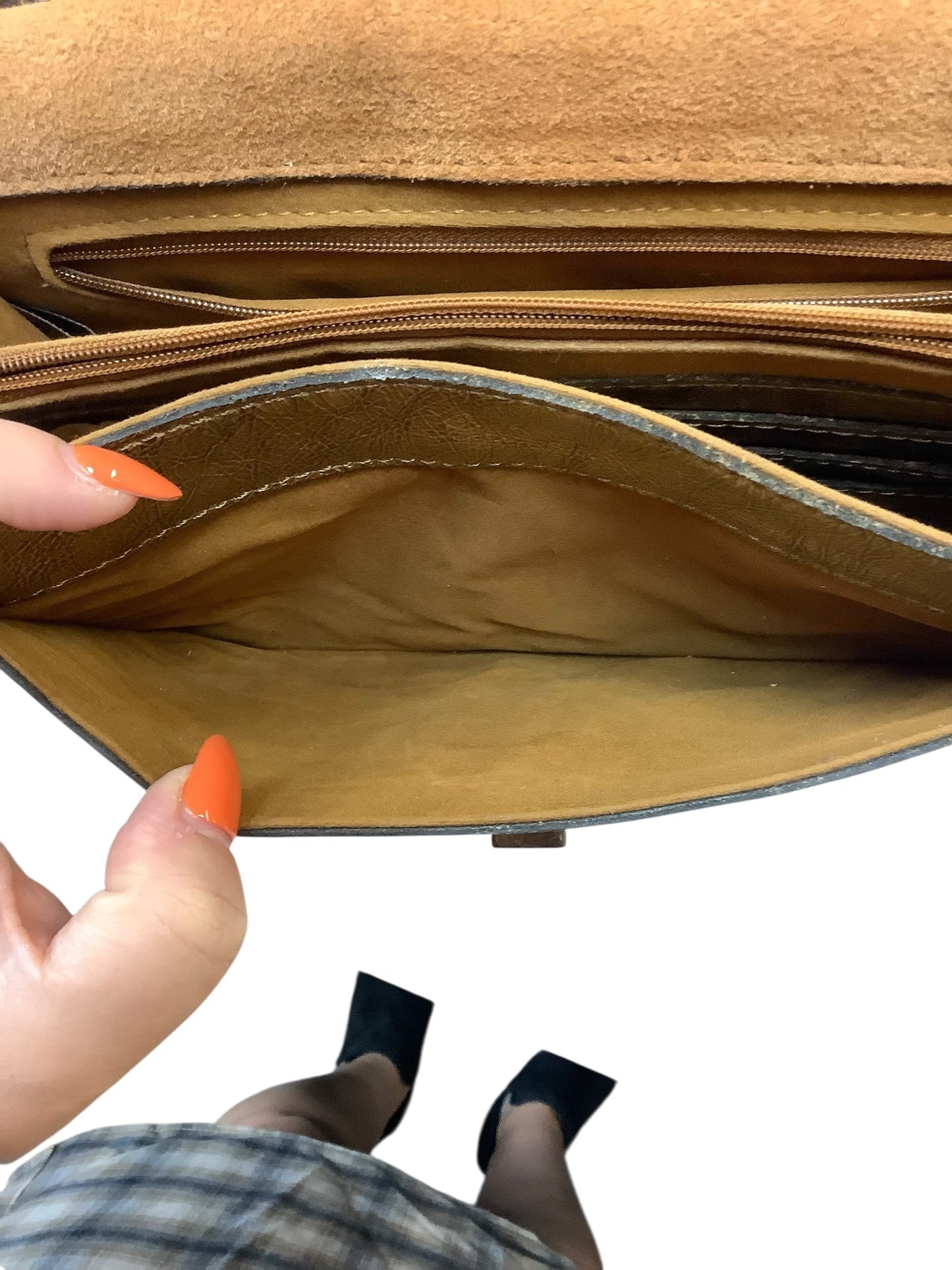 Crossbody Designer By Patricia Nash In Gold, Size:Medium