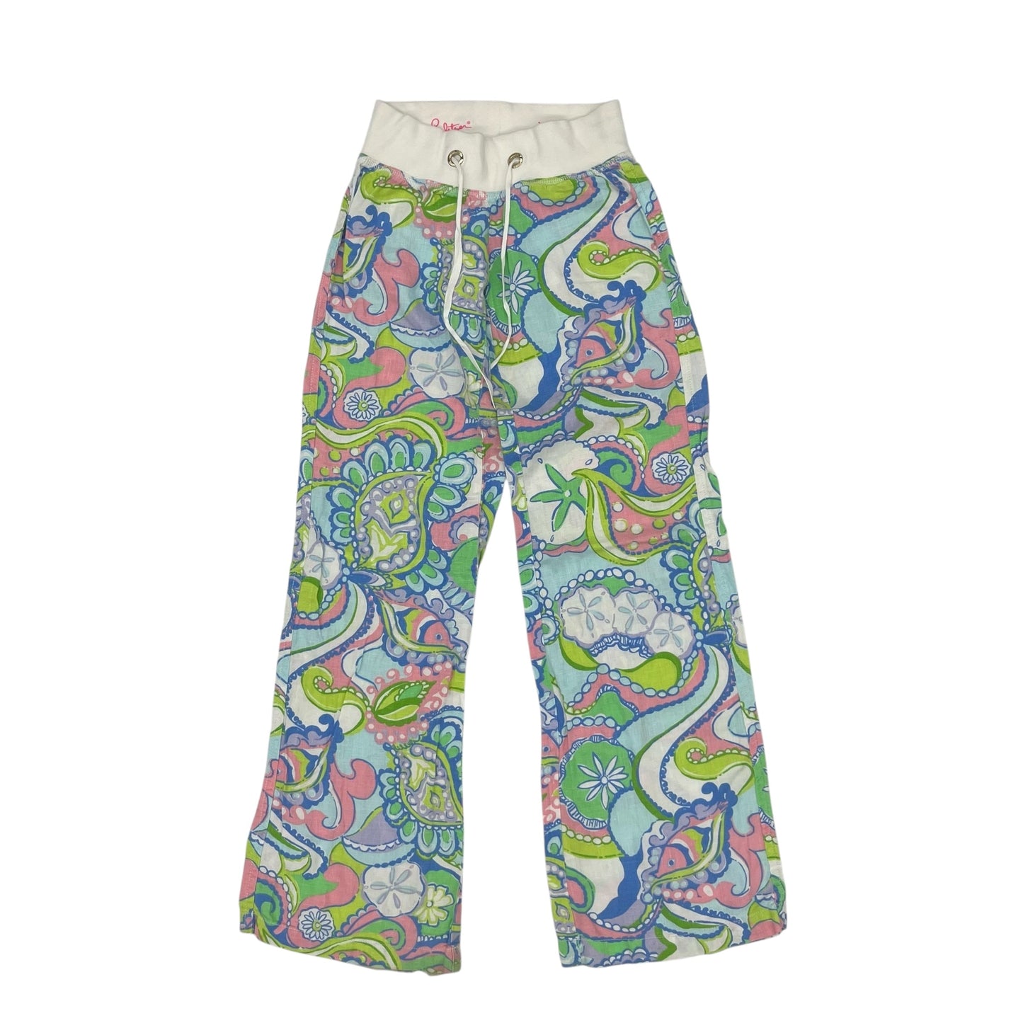 Pants Designer By Lilly Pulitzer In Blue & Green, Size:Xxs