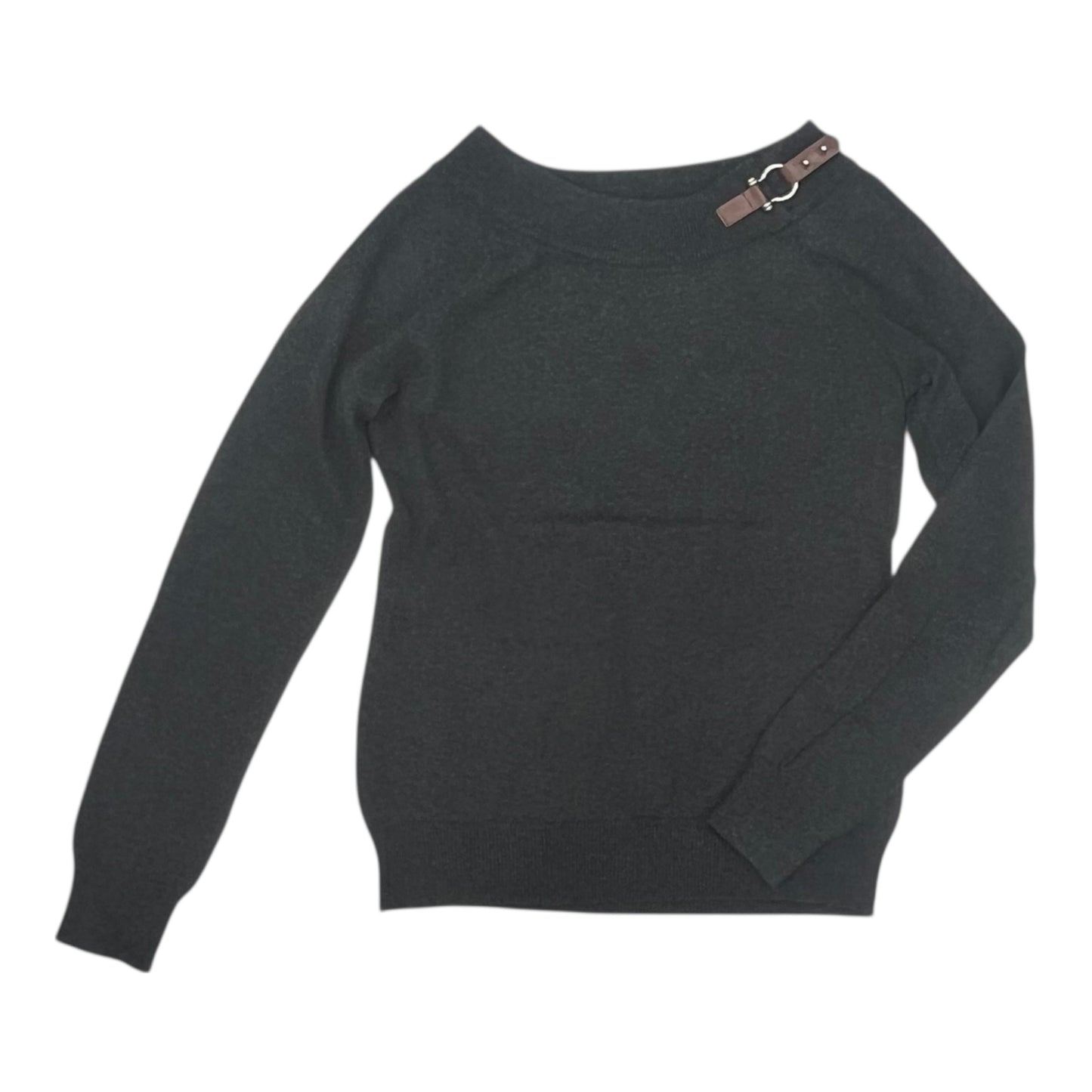 Sweater By Lauren By Ralph Lauren In Grey, Size:M
