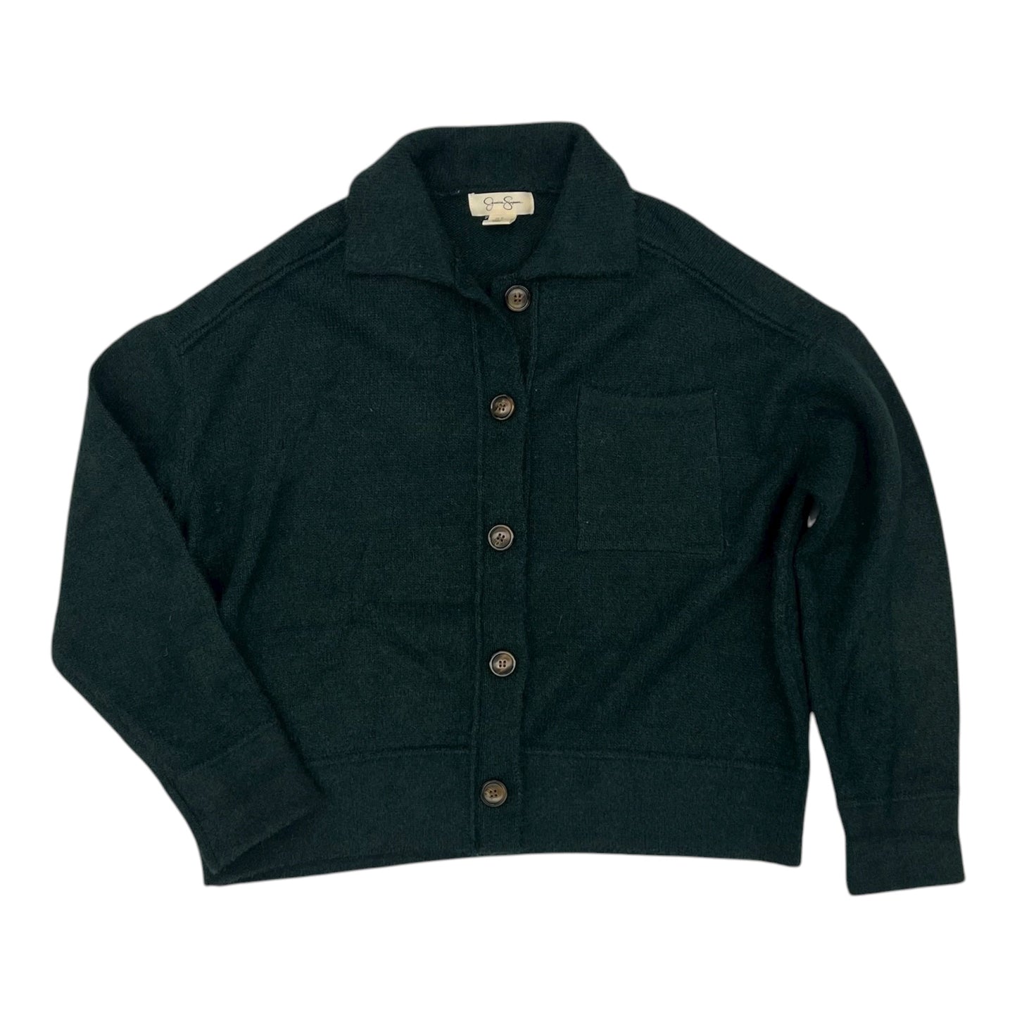Sweater Cardigan By Jessica Simpson In Green, Size:M