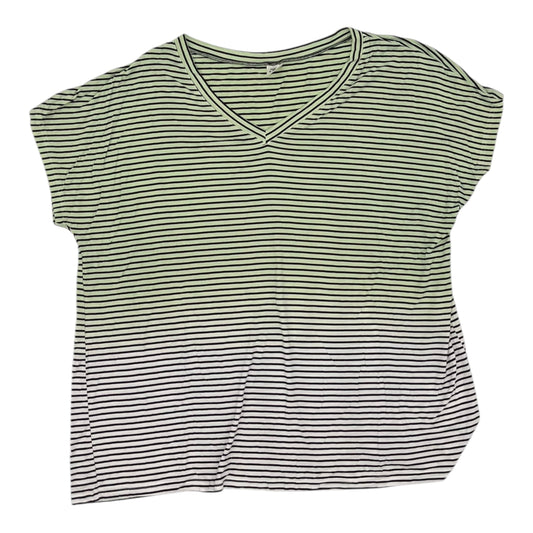 Top Ss Basic By Sew In Love In Black & Green, Size:2X