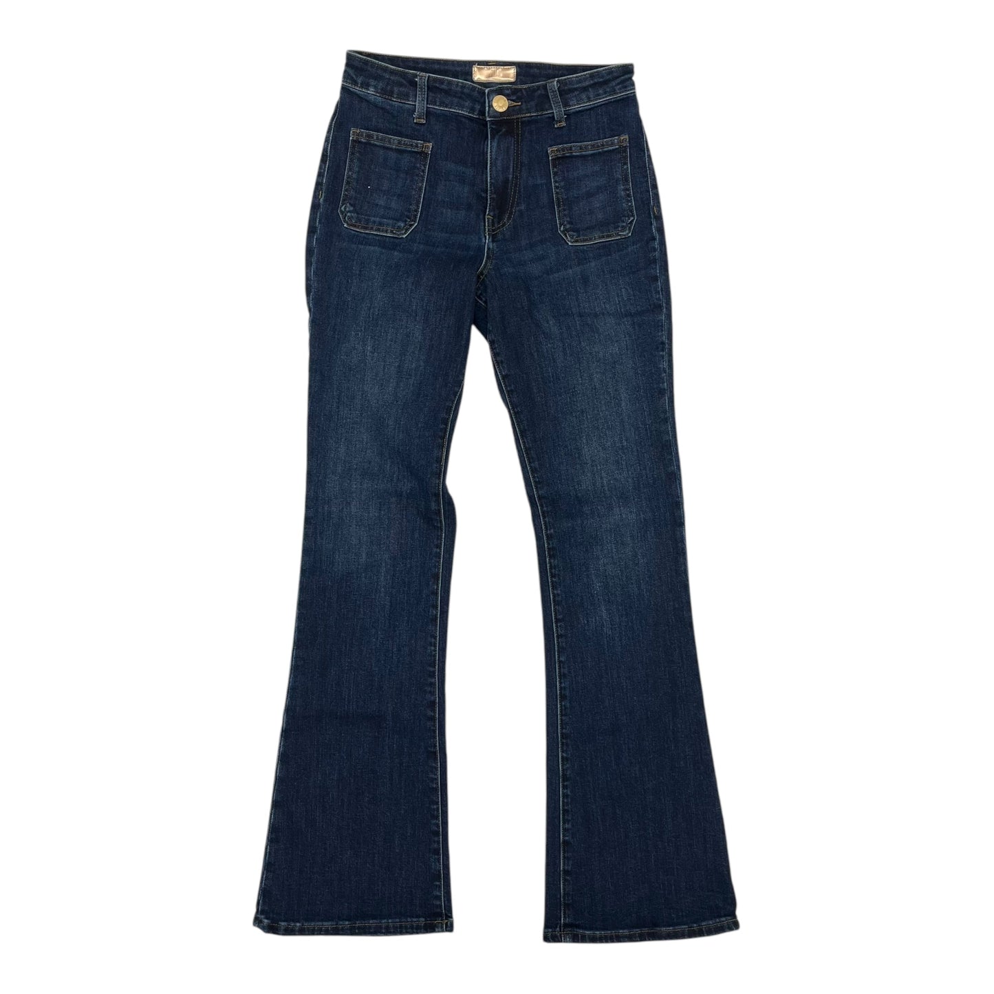 Jeans Flared By Kut In Blue Denim, Size:2