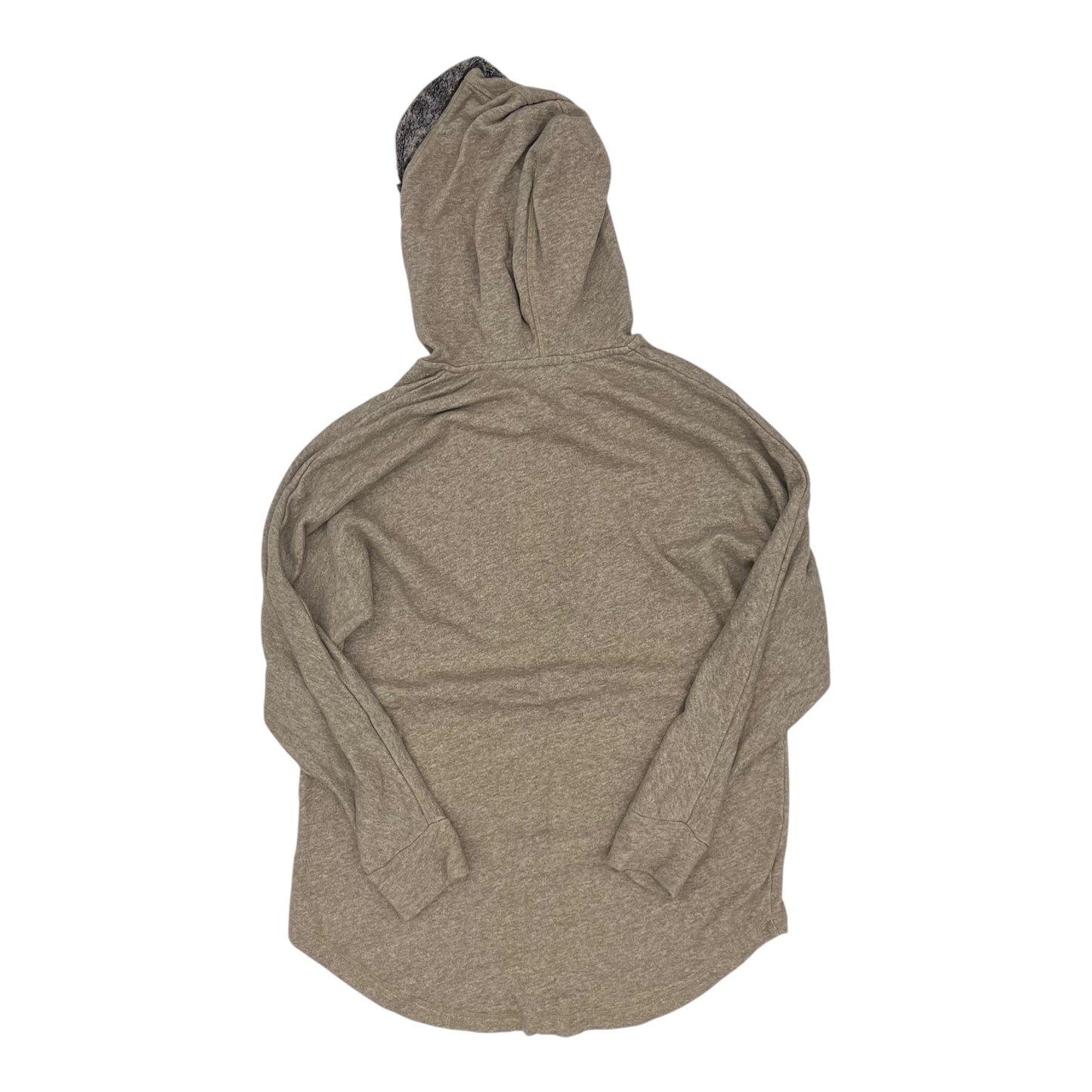Sweatshirt Hoodie By Soft Surroundings In Tan, Size:M