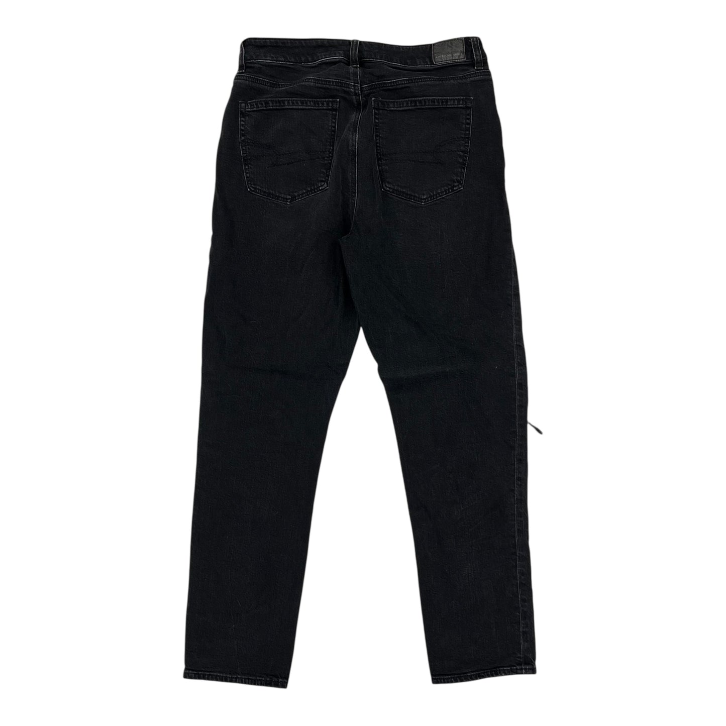 Jeans Boyfriend By American Eagle In Black Denim, Size:6