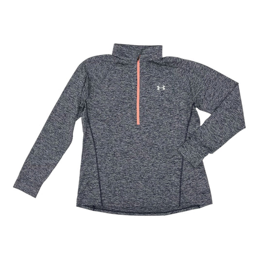 Athletic Top Ls Collar By Under Armour In Blue, Size:Xl