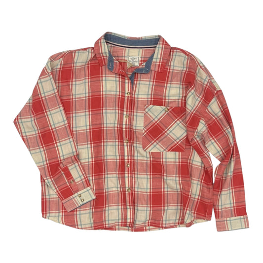 Top Ls By Fatface In Plaid Pattern, Size:L