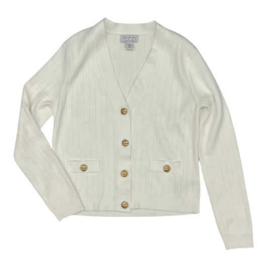 Cardigan By Sofia By Sofia Vergara In Cream, Size:L