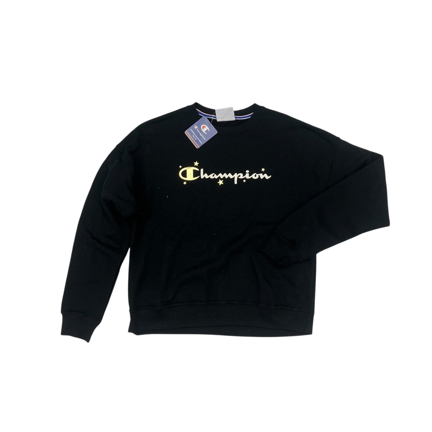 Athletic Sweatshirt Crewneck By Champion In Black, Size:M