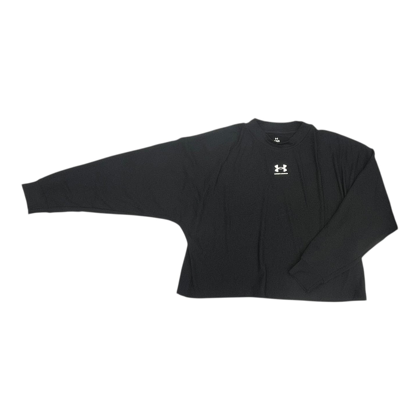 Athletic Top Ls Crewneck By Under Armour In Black, Size:L