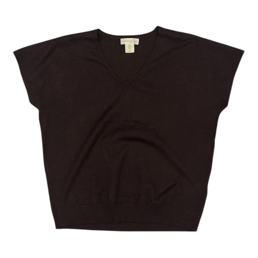 Vest Sweater By Cynthia Rowley In Brown, Size:S
