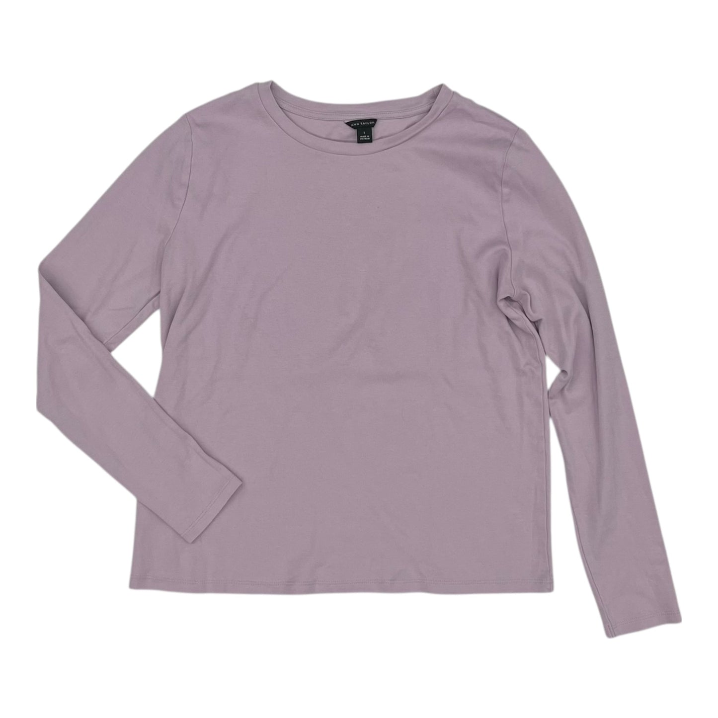 Top Ls Basic By Ann Taylor In Purple, Size:L