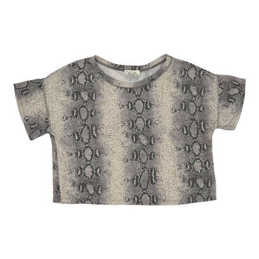 Top Ss By Peach Love Cream California In Snakeskin Print, Size:M