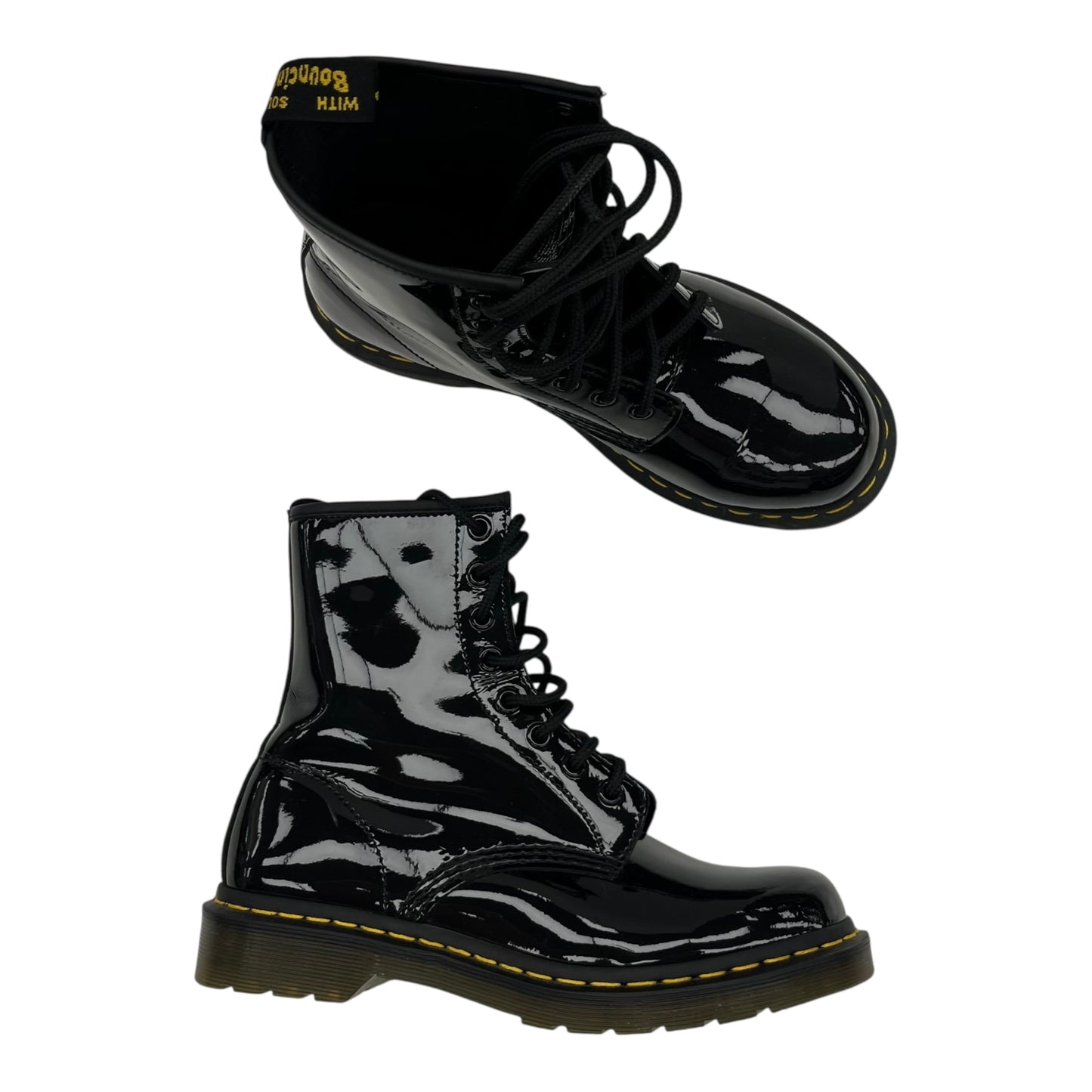 Boots Combat By Dr Martens In Black, Size:8