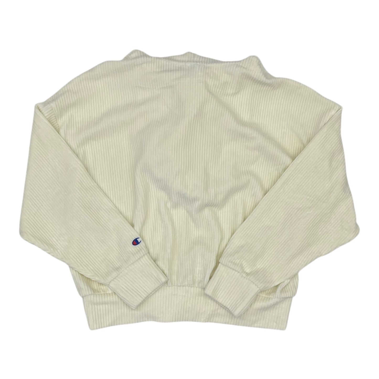 Sweatshirt Hoodie By Champion In Cream, Size:M