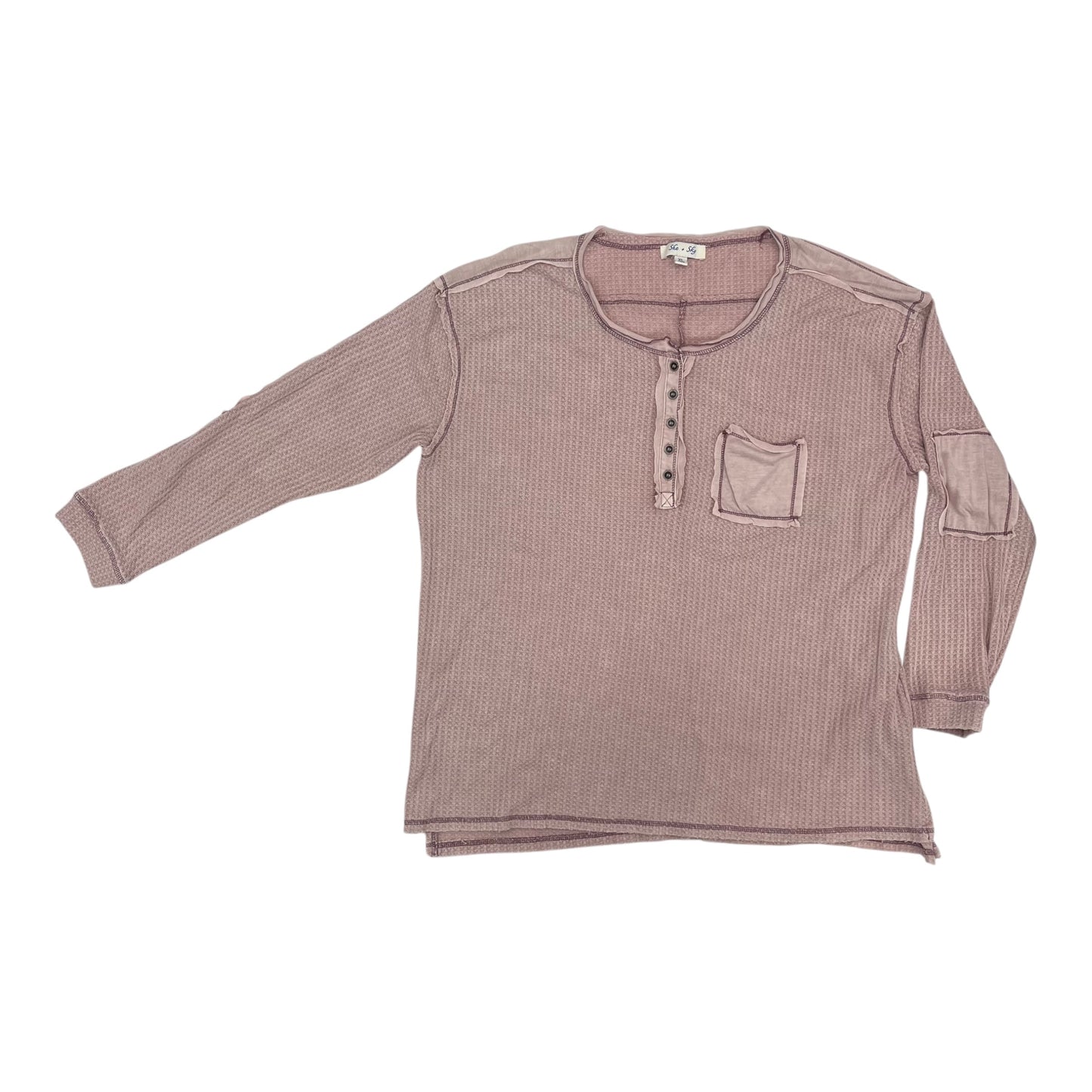 Top Ls By She + Sky In Pink, Size:Xl