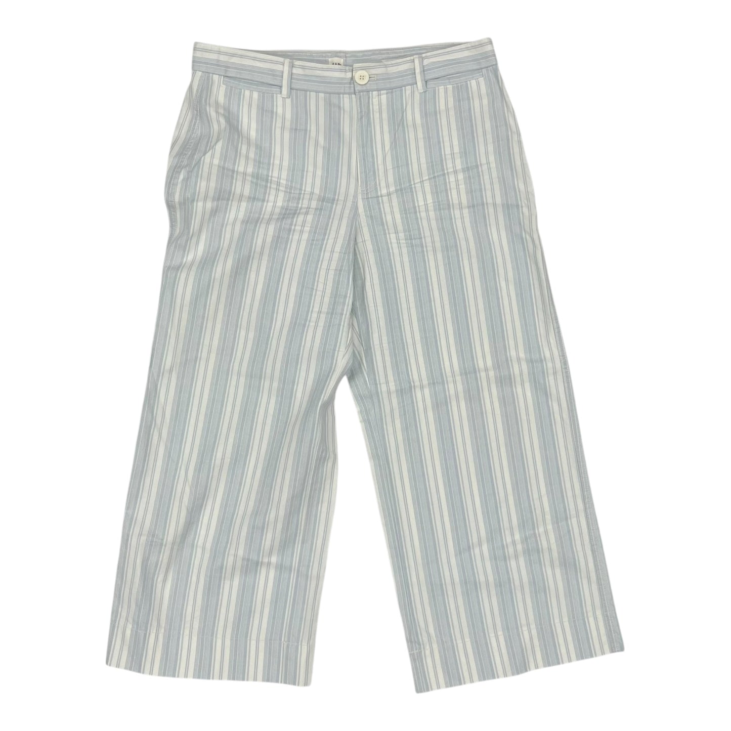 Pants Wide Leg By Gap In Blue & White, Size:12