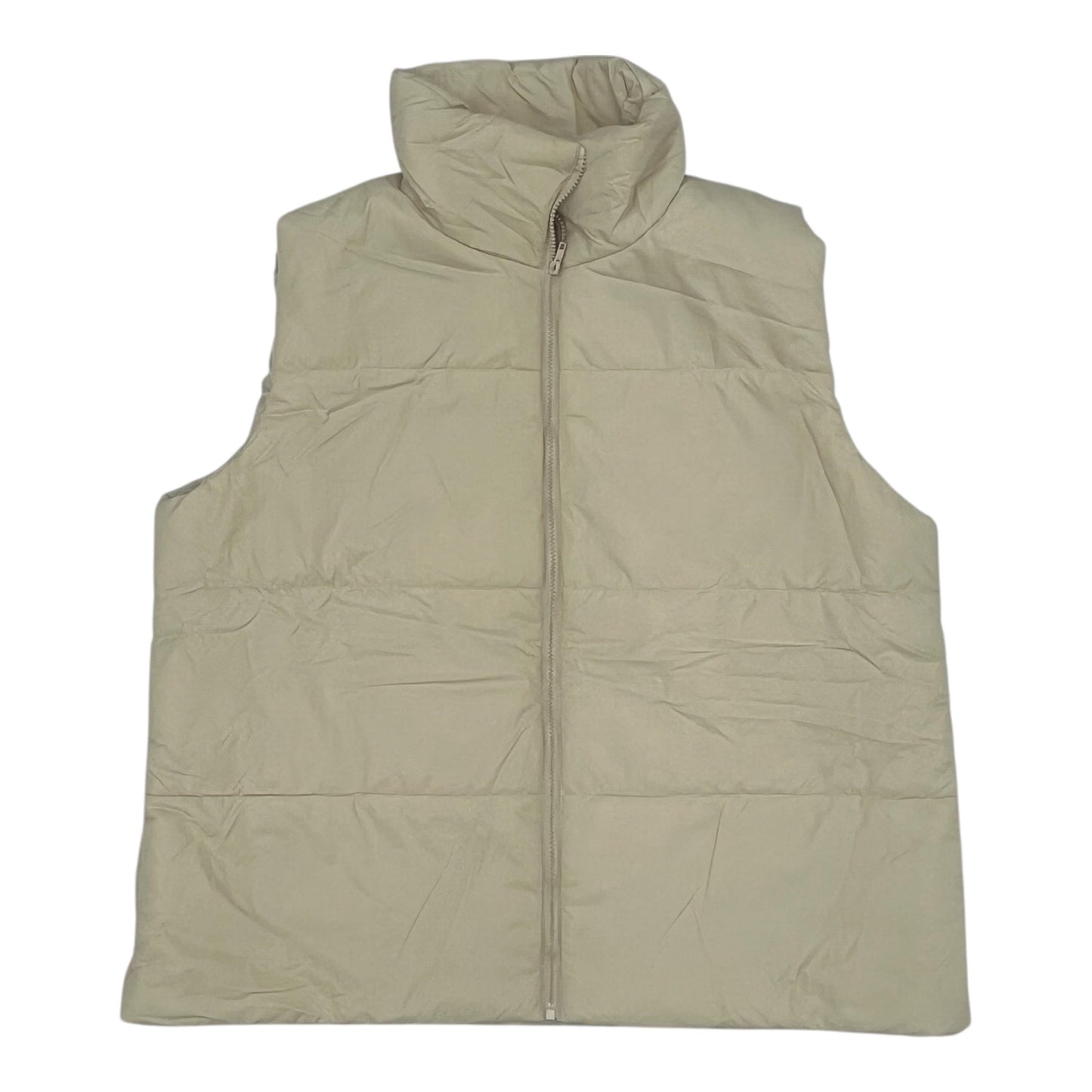 Vest Puffer & Quilted By Emery Rose In Tan, Size:3X